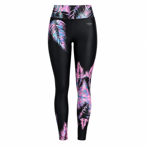 Custom Leaf Print High Waist Women Yoga Leggings Stretch Yoga Pants Gym Fitness <b>Tights</b> Activewear Legging - Product Image 2
