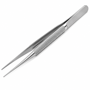 Pinzas Micro DeBakey de Titanio, Rectas, Mango Redondo, Puntas de 1 mm de Ancho, Instrumento Quirúrgico ZETOMEDPRO - Product Image 1
