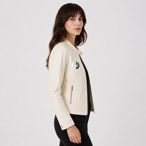 Chaqueta de cuero para mujer de calidad premium que combina estilo atemporal, sensación cómoda y construcción duradera para la confianza diaria. - Product Image 2