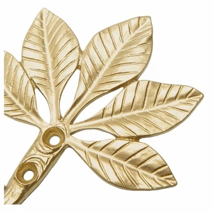 Latest Design Gold Bee Leaf Metal Coat <b>Hooks</b> Metal Decorative <b>Wall</b> <b>Hooks</b> Hanging Rack <b>Hooks</b> for Entryway Bathroom & Bedroom - Product Image 4