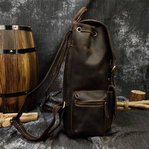 กระเป๋าเป้สะพายหลังหนังแท้แบบดิสเทรส ทนทาน กันน้ำ ป้องกันการโจรกรรม รุ่น LBP-0312 - Product Image 3