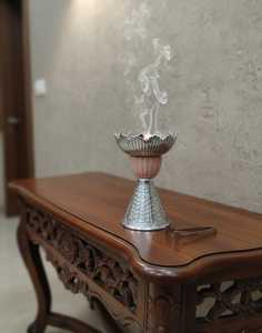 Ensemble de brûleurs d'encens faits à la main en acier inoxydable, style arabe, écologiques et aromatiques, pour la décoration de la maison Ramadan 2026, pour salon et chambre à coucher - Product Image 4