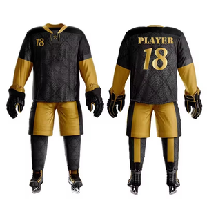 Créez votre propre logo, uniforme de hockey sur glace personnalisé avec le nom de votre équipe, taille adulte, 100% polyester - Product Image 3