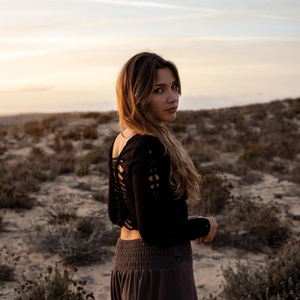 Boho Long Sleeve Cut Out <b>Top</b> Strappy Back Crop <b>Top</b> for Women <b>Flowy</b> Summer Blouse Comfortable Casual Festival Wear - Product Image 1