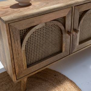 Meuble TV en bois décoratif Vandana Lunaris Vista Arch - Product Image 2