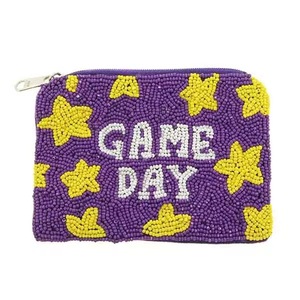CRYSTAL CRAFT Women's Handmade Embroidered Beaded Coin <b>Purse</b> with Zipper Customizable Color & Logo <b>Small</b> Size - Product Image 4