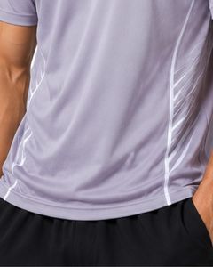 T-shirt de sport pour homme personnalisé à la lavande, séchage rapide, respirant, pour la gym, le fitness, la course à pied, l'entraînement athlétique, en polyester, vêtement de sport - Product Image 6