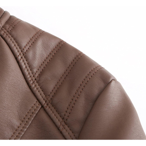 Ladies Real Leather <b>Jacket</b> <b>Women</b> Fashion Bomber Coat Wholesale <b>Spring</b> Autumn Casual Outerwear Manufacturer - Product Image 6