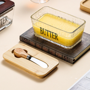 Modern Farmhouse Butter Dish With <b>Lid</b> For Soft Butter Preservation And <b>Decorative</b> Kitchen Counter Use - Product Image 6