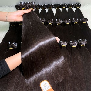 Prêt à Expédier Trame Droite Couleur Naturelle Vietnamien Faisceau Extensions de Cheveux Pour Les Femmes Noires Style Droit - Product Image 6