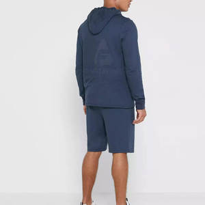 Design Your Own <b>Long</b> Sleeves Hoodie <b>Shorts</b> Set Best Price OEM Design <b>Men</b> Hoodie <b>Shorts</b> Set - Product Image 2