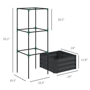 Fioriera Sospesa in Legno, Vaso da Giardino e Accessorio per Scaffale Portafiori per Giardini Esterni - Product Image 2
