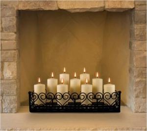 Large Black Iron Candelabra with 9 <b>Wick</b> for Scented <b>Candle</b> Home and Wedding Christmas Decorative Holder - Product Image 4