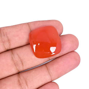 Ónix Rojo Natural de 25.7 Quilates, 24x23mm, Forma de Cojín, Gema Suelta - Product Image 2