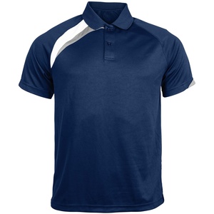 Vente en gros de polos de haute qualité pour hommes Polo unisexe OEM de taille plus en polyester et en coton à séchage rapide avec logo brodé personnalisé - Product Image 3
