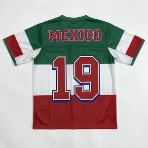 Camiseta de Fútbol de México Unisex con Cuello en V, Manga Corta, Sublimada, Transpirable, de Malla de Poliéster, Ropa Deportiva de Verano - Product Image 4