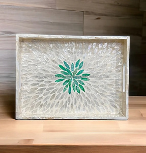 Plateau de service en nacre de haute qualité et design unique Utilisation pour la vaisselle - Product Image 2