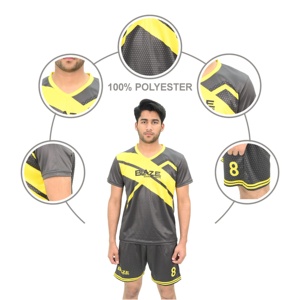 Uniformes de Fútbol Personalizados de Calidad al por Mayor de Blaze Fight Wear, Conjunto de Camiseta de Fútbol Transpirable 100% Poliéster - Product Image 5