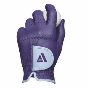 Guante de Golf para Mano Izquierda ADIHA IMPEX AI-269, Color Morado, Antideslizante, Diseño con Logotipo Personalizado, Cuero Cabretta, para Hombre y Niños - Product Image 1