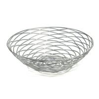 Panier à fruits en acier inoxydable durable et écologique avec un design moderne et une poignée pour le rangement des fruits sur le comptoir de cuisine