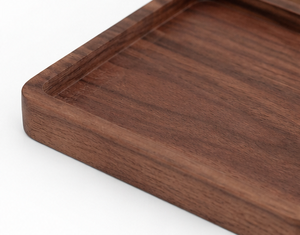 Handmade Durable Polished Eco-Friendly Acacia Wood <b>Square</b> Serving Tray <b>Set</b> for Tea Coffee Snacks Kitchen & Dining - Product Image 5