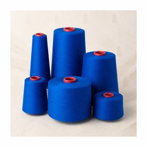 Fil de coton bleu, filé à anneaux, absorbant l'humidité, recyclable, 20s/1 pour le tissage textile, qualité supérieure, fabriqué en Inde, prix compétitif - Product Image 4