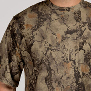 เสื้อยืดลายพราง | เสื้อยืดคอกลมแขนสั้นสำหรับล่าสัตว์และกิจกรรมกลางแจ้งทำจากผ้าฝ้าย100% - Product Image 5