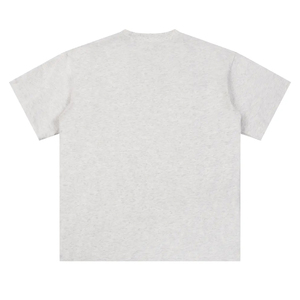 190Gsm Thin Velvet Acid Wash Silk Screen Printed Luxury Men Oversized Solid Color Custom 100% Cotton Boxy Fit T-shirt - Product Image 2
