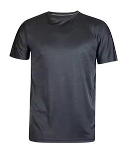T-shirt homme uni, vêtements de sport, vêtements de gym, vêtements personnalisés avec logo privé, 95% coton, 5% élasthanne - Product Image 2
