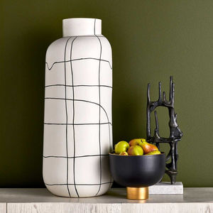 Sculpture moderne en aluminium noir faite à la main avec base en marbre, décoration minimaliste pour table, ornement de décoration intérieure, design haut de gamme, cadeau d'anniversaire - Product Image 6