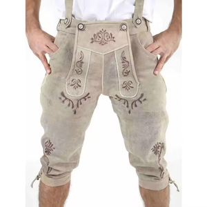 Vente en gros ZASSON SPORTS Bavarian Lederhosen Unisexe Fait main Allemand Oktoberfest Trachten Shorts en Cuir Véritable pour Festival Coupe Classique - Product Image 3
