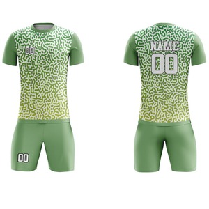 Uniforme de football personnalisé à séchage rapide, antibactérien, 100% polyester, protection UV, haute qualité, manches courtes, respirant, été - Product Image 6