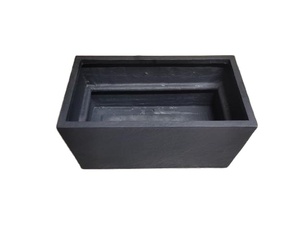 Modern FRP Square Rectangular Grey Planter for Indoor Outdoor Garden Durable Fiberglass Pot High Quality Best Price - Product Image 6
