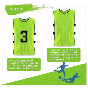 Maillots d'entraînement de football légers et respirants pour jeunes et adultes – Gilets d'entraînement de football pour matchs d'entraînement et entraînements d'équipe - Product Image 4