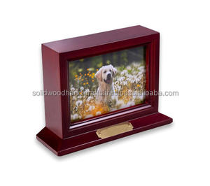 Pet <b>Photo</b> <b>Frame</b> Wooden Urns Handmade Cremation Keepsake Urns Made Of High Quality - Product Image 1