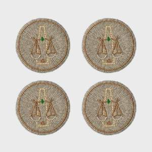 Sous-verres brodés de perles en gros avec motifs complexes en perles de rocaille pour restaurants, cafés, sous-verres artisanaux promotionnels - Product Image 6