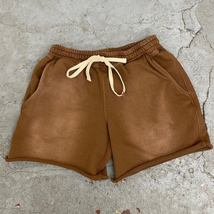 Nouvel Arrivage Short Homme en Coton 100% French Terry Fleece, Délavé à l'Acide, Personnalisable, Effet Délavé Soleil, Style High Street Vintage - Product Image 5