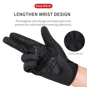 Guantes de Motocicleta de Cuero con Pantalla Táctil, Antideslizantes y de Protección para Unisex, para Pesca al Aire Libre - Product Image 3