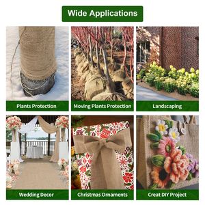 Tappeto in Iuta di Alta Qualità 40 pollici*6 piedi, Strumento Efficace per il Pacciamatura della Vegetazione, per un Ambiente Verde Senza Preoccupazioni - Product Image 6