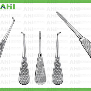 Coleman Straight Root <b>Elevator</b> Long Serrations Stainless Steel Handle Set 03 Pcs Manual Dental Instruments Model AHI-5016 - Product Image 4