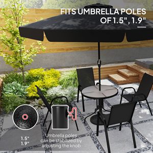 Base per Ombrellone da Esterno Rinforzata da 19 Pollici, Supporto in Cemento da 26 Libbre per Pali da Ombrellone da 1.5/1.9 Pollici, Porta Ombrellone da 1.5 Pollici - Product Image 5