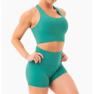 2026 Custom Sublimation Cotton Women's Yoga Set <b>One</b> Set Short Lightweight High Quality Sportswear in Latest Style on Sale - Product Image 4