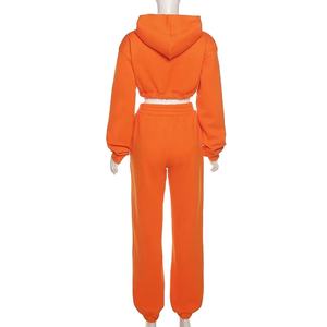 Ensemble de jogging de sport d'hiver unisexe de haute qualité Sweat à capuche à manches longues et pantalon Survêtements respirants pour la peau pour hommes femmes - Product Image 5