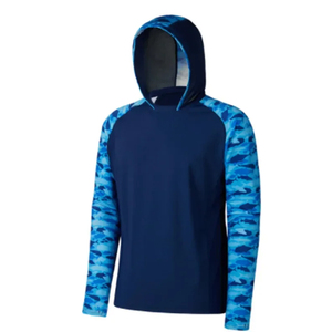 Sudadera con Capucha de Pesca para Hombre, Personalizada, de Alto Rendimiento, con Protección UV y Absorción de Humedad, Camiseta Deportiva para Exteriores, Proveedor OEM - Product Image 5