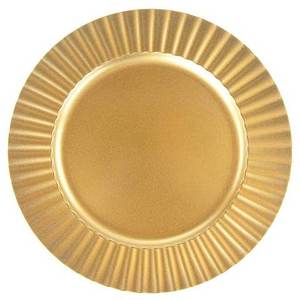 Assiette de présentation ronde en métal, motif uni, finition polie, design moderne, vaisselle durable pour la mise en table - Product Image 3