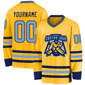 Maillots de hockey sur glace vintage personnalisés pour hommes, 100 % coton respirant, tenue de sport d'entraînement, sublimation, broderie, OEM - Product Image 3