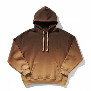 OEM Custom Sun Faded Hoodie 100% Cotton Heavyweight Oversized Vintage Acid Wash Distressed Blank Fleece Pullover Streetwear - Product Image 1