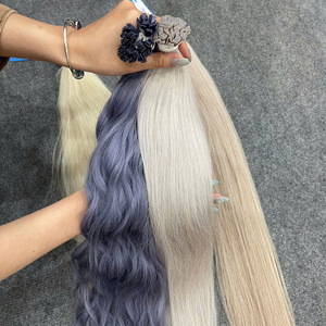 Cheveux naturels de qualité supérieure, lisses, à pointe plate, diverses couleurs, 100% cheveux humains vietnamiens, très haute qualité, sans perte ni nœuds - Product Image 1