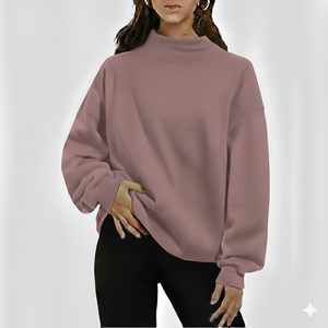 เสื้อไหมพรมคอเต่าผู้หญิงพรีเมียม เนื้อผ้านุ่ม สวมใส่สบาย เหมาะกับฤดูหนาว ดีไซน์เรียบง่าย ทันสมัย สินค้าขายดี - Product Image 1