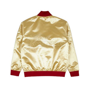 Dernière conception de veste en satin pour homme, nylon/polyester, respirante et écologique, logo sur le devant, vêtements d'extérieur d'hiver, couleurs personnalisées - Product Image 2